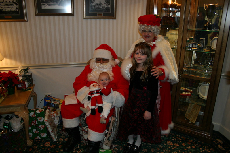 Little Larry and his Cousin with Santa